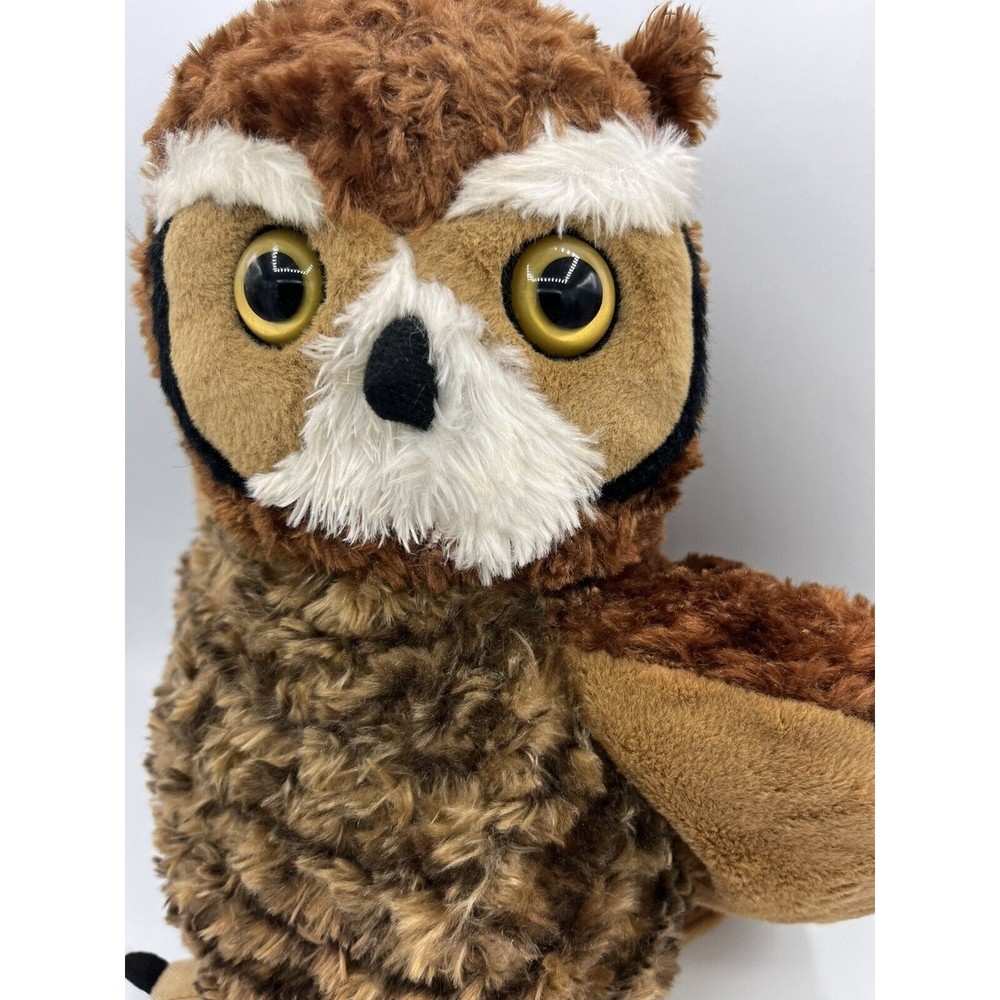 Great Horned Owl Plush 12" Stuffed Animal by Wild Republic Realistic big eyes